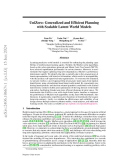 UniZero: Generalized and Efficient Planning with Scalable Latent World Models