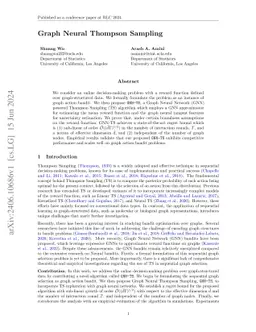 Graph Neural Thompson Sampling