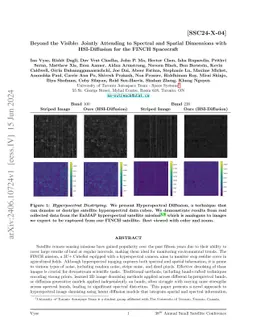 Beyond the Visible: Jointly Attending to Spectral and Spatial Dimensions
  with HSI-Diffusion for the FINCH Spacecraft