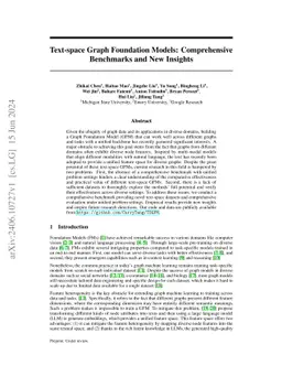 Text-space Graph Foundation Models: Comprehensive Benchmarks and New
  Insights