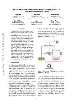 KGPA: Robustness Evaluation for Large Language Models via Cross-Domain
  Knowledge Graphs