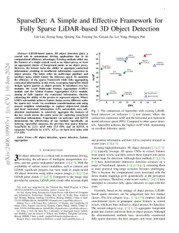 SparseDet: A Simple and Effective Framework for Fully Sparse LiDAR-based
  3D Object Detection
