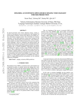 SingMOS: An extensive Open-Source Singing Voice Dataset for MOS
  Prediction