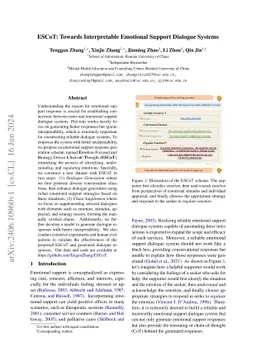ESCoT: Towards Interpretable Emotional Support Dialogue Systems
