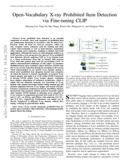 Open-Vocabulary X-ray Prohibited Item Detection via Fine-tuning CLIP
