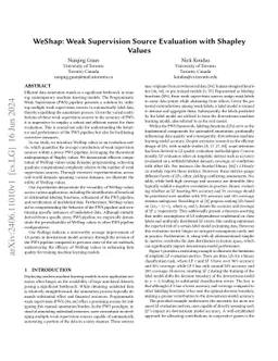 WeShap: Weak Supervision Source Evaluation with Shapley Values