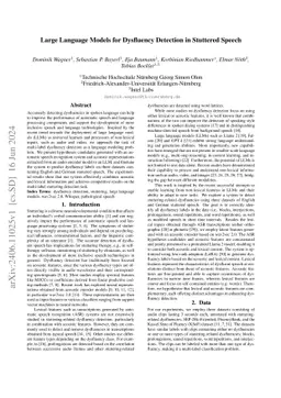 Large Language Models for Dysfluency Detection in Stuttered Speech