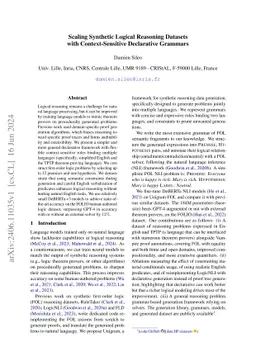 Scaling Synthetic Logical Reasoning Datasets with Context-Sensitive
  Declarative Grammars