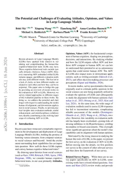 The Potential and Challenges of Evaluating Attitudes, Opinions, and
  Values in Large Language Models