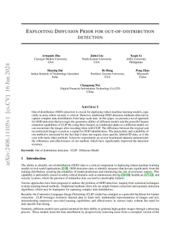 Exploiting Diffusion Prior for Out-of-Distribution Detection