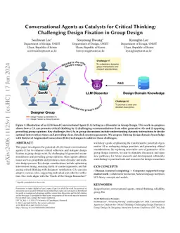 Conversational Agents as Catalysts for Critical Thinking: Challenging
  Design Fixation in Group Design