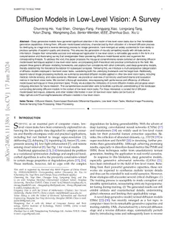 Diffusion Models in Low-Level Vision: A Survey
