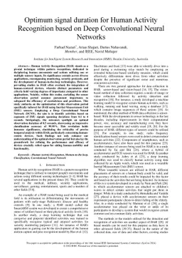 Optimum signal duration for Human Activity Recognition based on Deep
  Convolutional Neural Networks