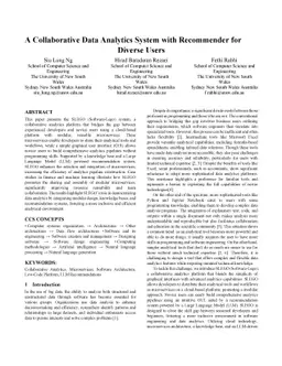 SLEGO: A Collaborative Data Analytics System with LLM Recommender for
  Diverse Users