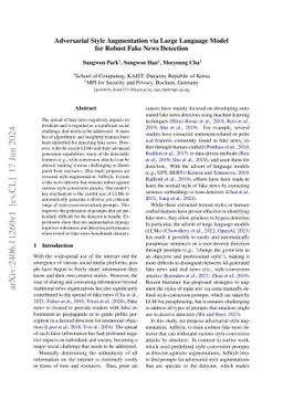 Adversarial Style Augmentation via Large Language Model for Robust Fake News Detection