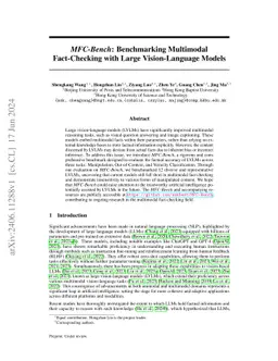 MFC-Bench: Benchmarking Multimodal Fact-Checking with Large Vision-Language Models