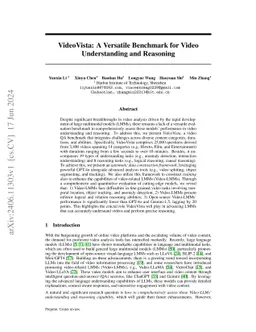 VideoVista: A Versatile Benchmark for Video Understanding and Reasoning