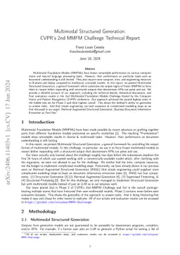 Multimodal Structured Generation: CVPR's 2nd MMFM Challenge Technical Report