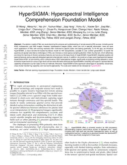 HyperSIGMA: Hyperspectral Intelligence Comprehension Foundation Model