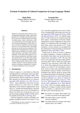 Extrinsic Evaluation of Cultural Competence in Large Language Models