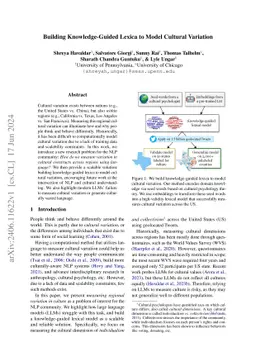 Building Knowledge-Guided Lexica to Model Cultural Variation