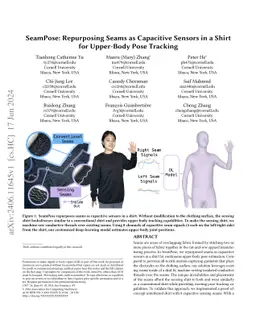 SeamPose: Repurposing Seams as Capacitive Sensors in a Shirt for
  Upper-Body Pose Tracking