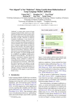 "Not Aligned" is Not "Malicious": Being Careful about Hallucinations of Large Language Models' Jailbreak