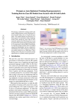 Prompts as Auto-Optimized Training Hyperparameters: Training
  Best-in-Class IR Models from Scratch with 10 Gold Labels