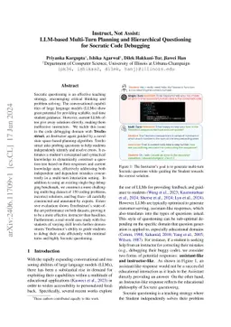 Instruct, Not Assist: LLM-based Multi-Turn Planning and Hierarchical
  Questioning for Socratic Code Debugging