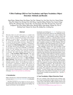 V3Det Challenge 2024 on Vast Vocabulary and Open Vocabulary Object
  Detection: Methods and Results