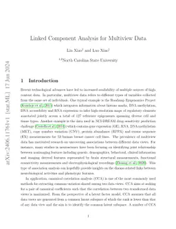 Joint Linked Component Analysis for Multiview Data