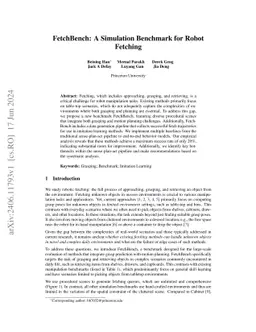 FetchBench: A Simulation Benchmark for Robot Fetching