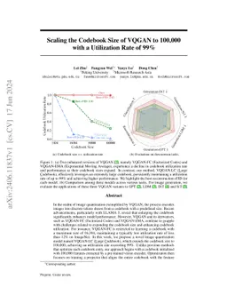 Scaling the Codebook Size of VQGAN to 100,000 with a Utilization Rate of
  99%