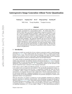 Autoregressive Image Generation without Vector Quantization