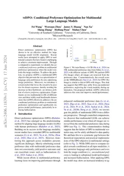 mDPO: Conditional Preference Optimization for Multimodal Large Language
  Models