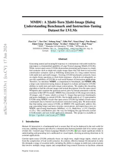 MMDU: A Multi-Turn Multi-Image Dialog Understanding Benchmark and
  Instruction-Tuning Dataset for LVLMs