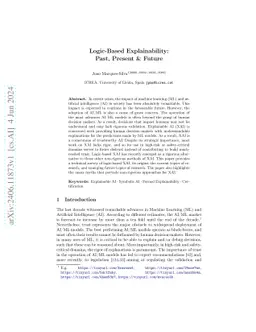 Logic-Based Explainability: Past, Present & Future