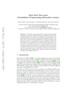 Data Petri Nets meet Probabilistic Programming (Extended version)