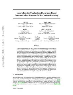 Unraveling the Mechanics of Learning-Based Demonstration Selection for
  In-Context Learning