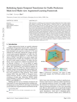 Rethinking Spatio-Temporal Transformer for Traffic
  Prediction:Multi-level Multi-view Augmented Learning Framework