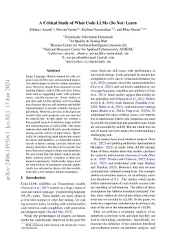 A Critical Study of What Code-LLMs (Do Not) Learn