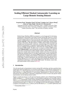 Harnessing Massive Satellite Imagery with Efficient Masked Image Modeling