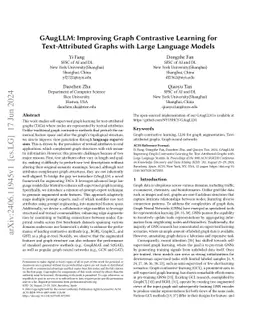 GAugLLM: Improving Graph Contrastive Learning for Text-Attributed Graphs
  with Large Language Models