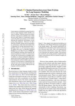 CItruS: Chunked Instruction-aware State Eviction for Long Sequence
  Modeling