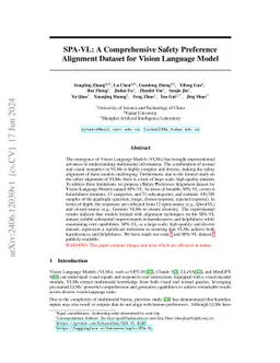 SPA-VL: A Comprehensive Safety Preference Alignment Dataset for Vision Language Model