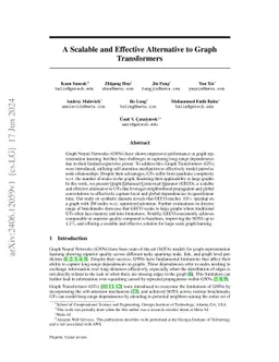 A Scalable and Effective Alternative to Graph Transformers