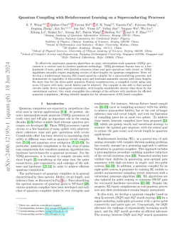 Quantum Compiling with Reinforcement Learning on a Superconducting
  Processor
