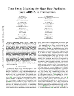 Time Series Modeling for Heart Rate Prediction: From ARIMA to
  Transformers