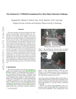 The Solution for CVPR2024 Foundational Few-Shot Object Detection
  Challenge