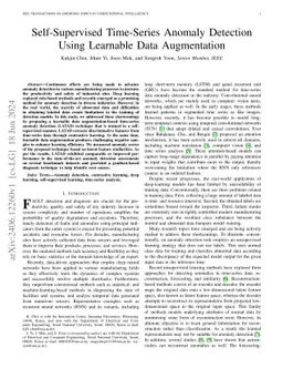 Self-Supervised Time-Series Anomaly Detection Using Learnable Data
  Augmentation